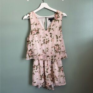 Revamped Blush Floral Mini Romper